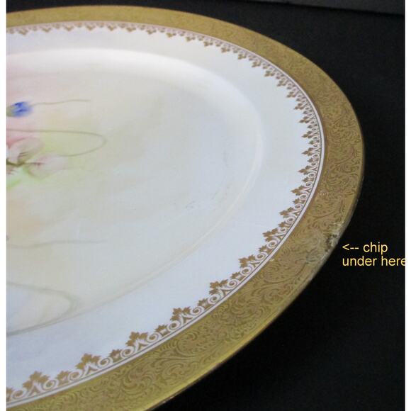 CH Field Haviland Limoges J.M. 7 W. Westway VIOLETS Decorative Plate 10.5” - Picture 7 of 8